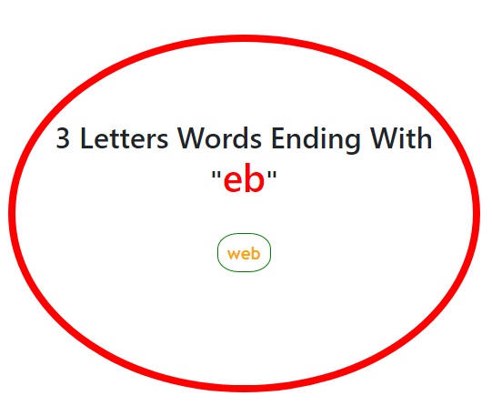 3 Letters Words end with eb